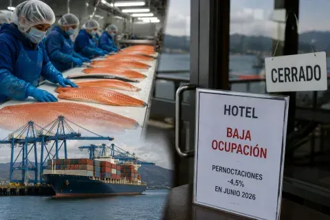 Economía de Los Lagos muestra dos caras: salmón impulsa exportaciones mientras turismo y pesca retroceden