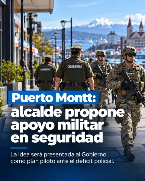 Alcalde de Puerto Montt propone desplegar militares junto a Carabineros para reforzar la seguridad pública