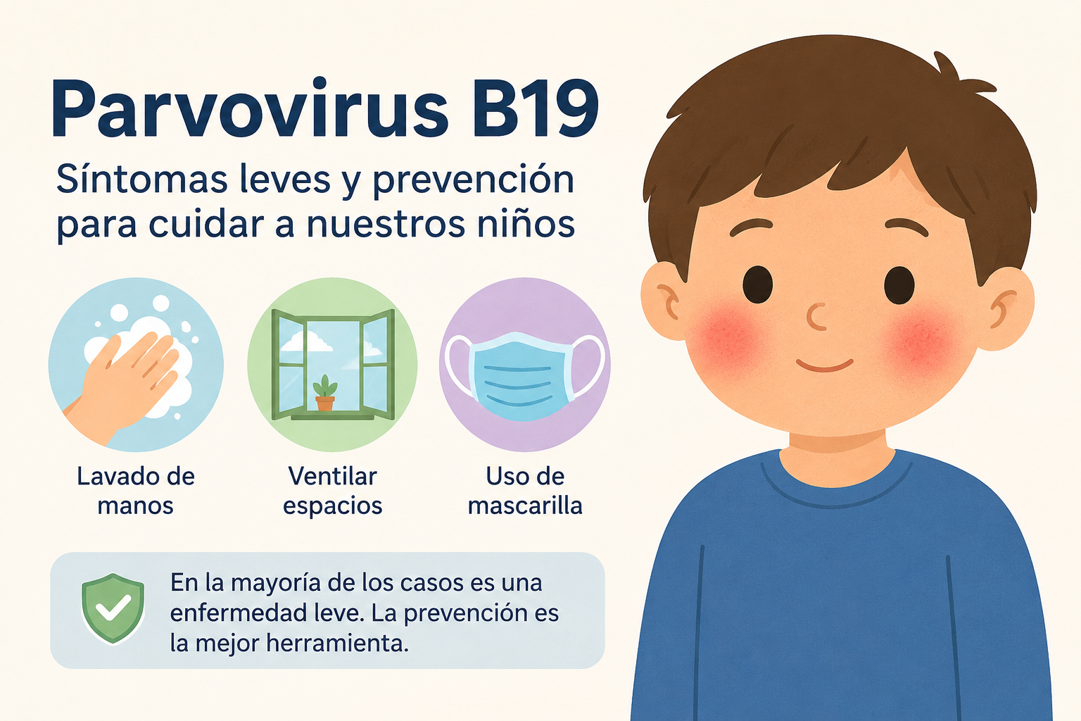 Refuerzan medidas preventivas ante la aparición de casos de Parvovirus B19 en escolares