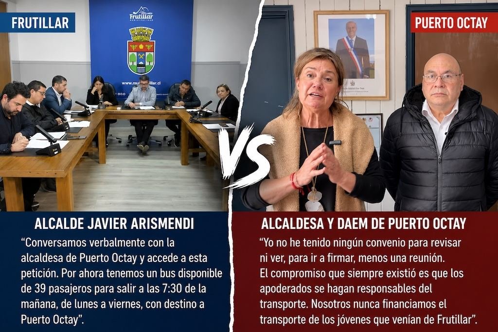 Polémica por transporte escolar: Frutillar anuncia convenio y Puerto Octay asegura que nunca lo recibió