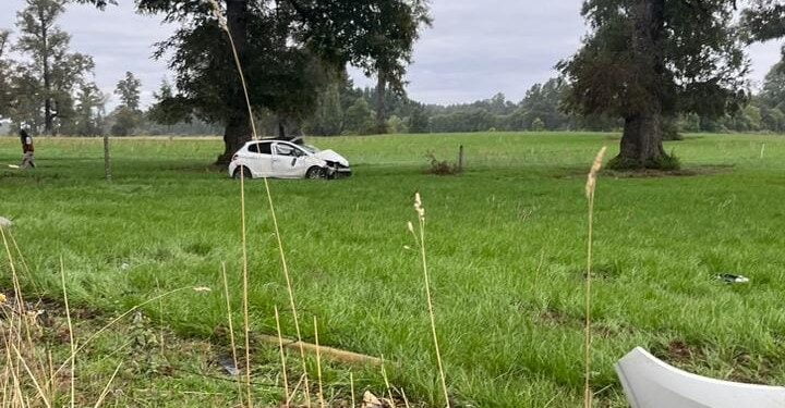 Accidente de tránsito en el sector Cancha Rayada