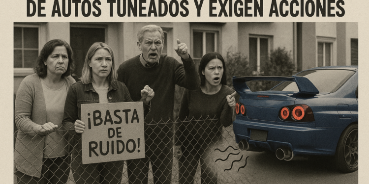 Vecinos denuncian ruidos extremos de autos tuneados y exigen acciones municipales
