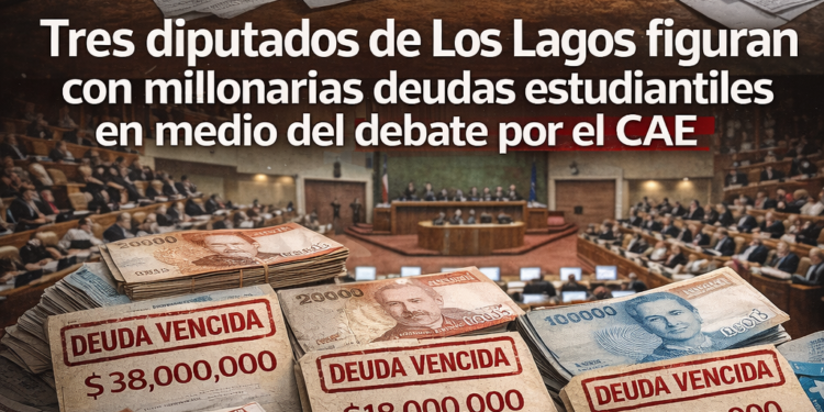 Tres diputados de Los Lagos figuran con millonarias deudas estudiantiles en medio del debate por el CAE
