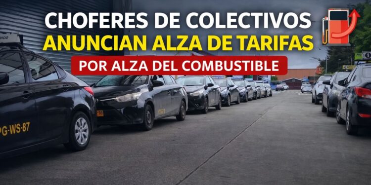 Choferes de colectivos evalúan alza de tarifas por fuerte incremento en combustibles