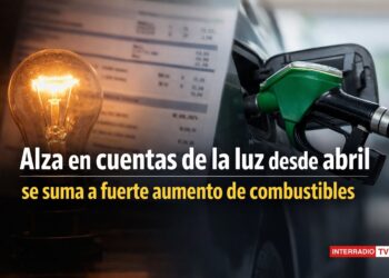 Alza en cuentas de la luz desde abril se suma a fuerte aumento de combustibles