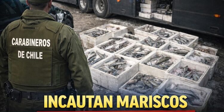 Carabineros decomisa productos del mar transportados ilegalmente en Frutillar