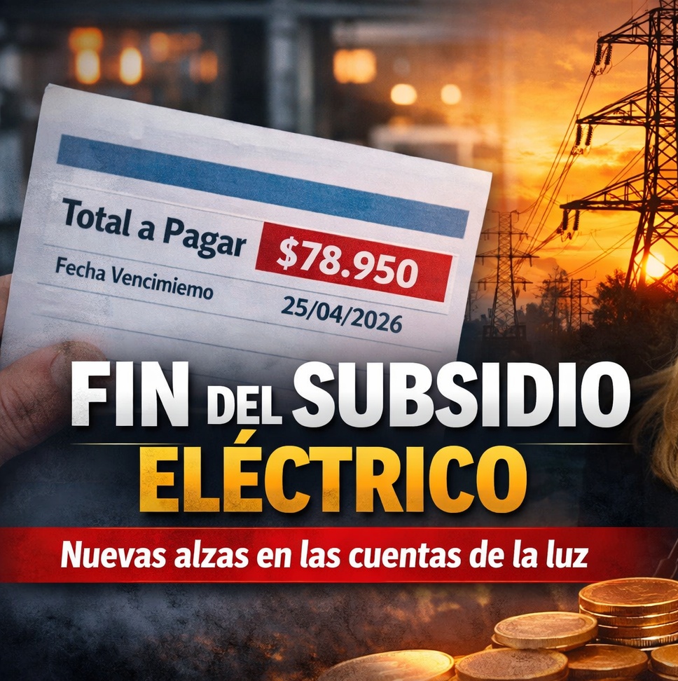 Gobierno confirma fin del subsidio eléctrico en medio de nuevas alzas en la luz