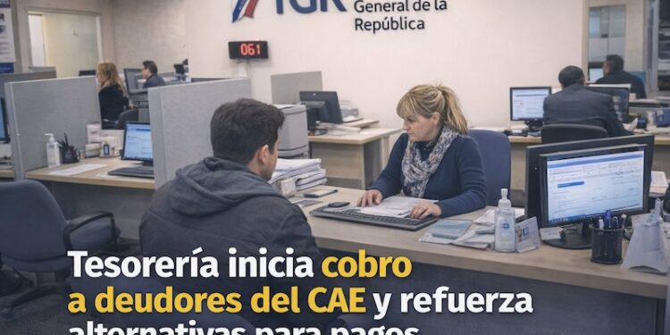 💰 Tesorería inicia cobro a deudores del CAE y refuerza opciones de regularización