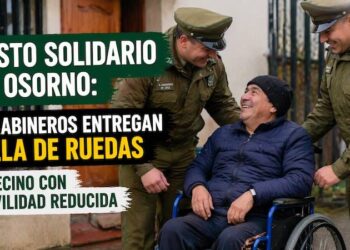 Gesto solidario en Osorno: Carabineros entregan silla de ruedas a vecino con movilidad reducida