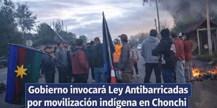 Gobierno invocará Ley Antibarricadas por movilización indígena en Chonchi