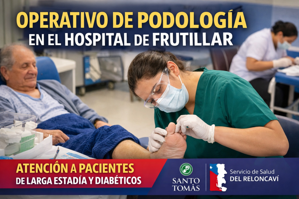 Hospital de Frutillar realiza inédito operativo de podología para pacientes de larga estadía