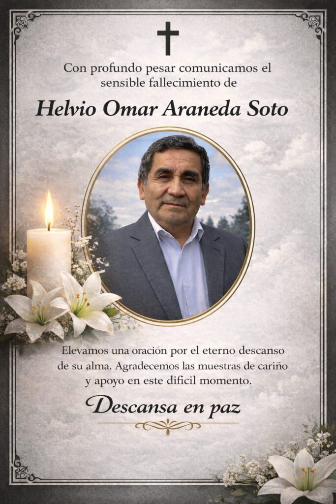 Frutillar decreta duelo comunal por fallecimiento de exconcejal Helvio Araneda Soto