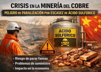 Cobre chileno en riesgo: alerta por posible paralización de faenas ante falta de ácido sulfúrico
