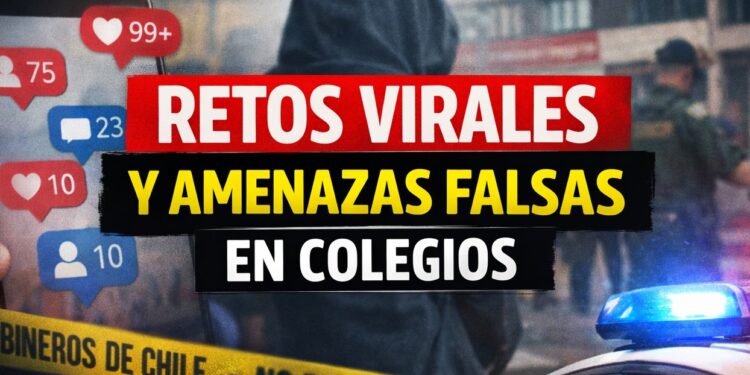 Falsas amenazas en colegios de Los Lagos estarían ligadas a efecto imitación y retos virales