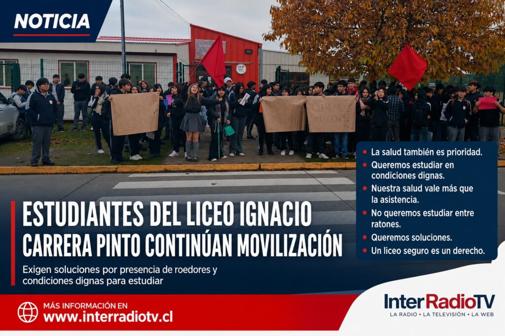 Estudiantes del Liceo Ignacio Carrera Pinto continúan movilización y advierten que mantendrán toma si no hay soluciones