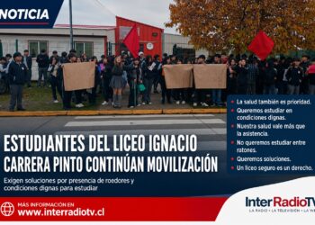 Estudiantes del Liceo Ignacio Carrera Pinto continúan movilización y advierten que mantendrán toma si no hay soluciones