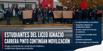 Estudiantes del Liceo Ignacio Carrera Pinto continúan movilización y advierten que mantendrán toma si no hay soluciones