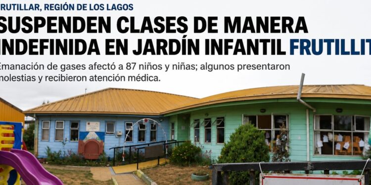 Suspensión indefinida de clases en Jardín Infantil Frutillita por emanación de gases en Frutillar