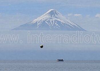 Esfera metalica captada sobre el Lago Llanquihue en Frutillar continúa bajo análisis